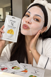 ✨ Mascarilla Facial BIOAQUA V8 con Ácido Hialurónico
