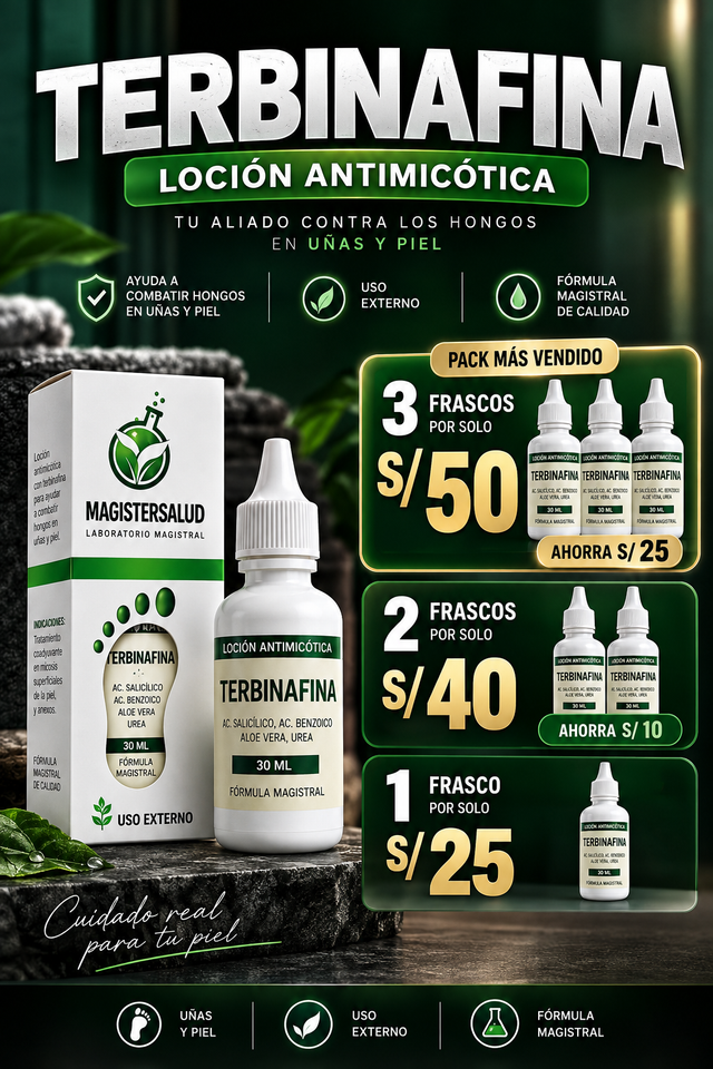 Terbinafina MagisterSalud – Loción Antimicótica 30 ml