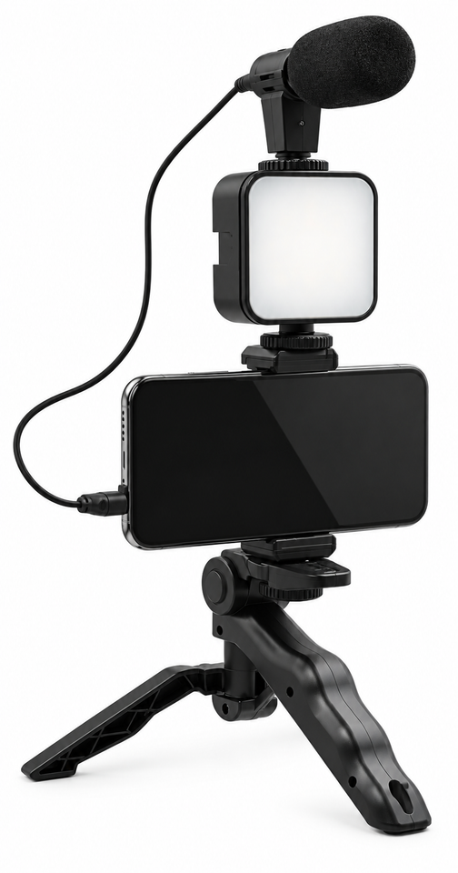 Kit de Grabación AY-49 4 en 1 para TikTok, Reels, Live y Creación de Contenido